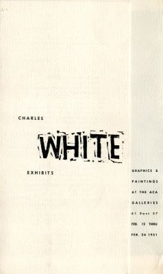 Charles White EXHIBITS 1961
